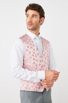 Pink Floral Waistcoat (U36806) | 55 zł