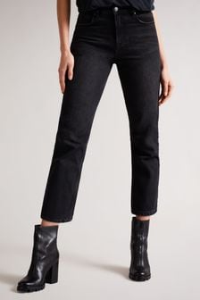 Ted Baker Tisola Straight Leg Denim-Jeans, Schwarz (U36982) | 73 €
