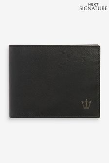 Black Signature Saffiano Leather Wallet (U37070) | €33