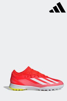 أحمر/أبيض - Adidas Football X Crazyfast League Turf Kids Boots (U37257) | 26 ر.ع