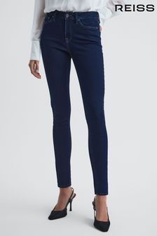 Indigo - REISS Lux Skinny-Jeans mit mittelhohem Bund (U39861) | 128 €