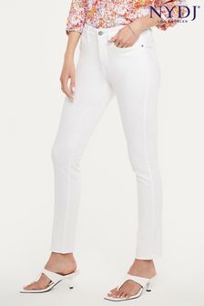 NYDJ White Alina Ankle Jeans (U39936) | ₪ 652