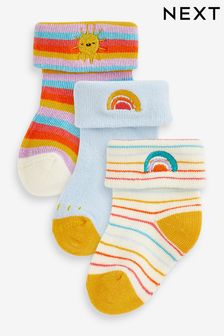 Mehrfarbig/Regenbogen - Baby Socks 3 Pack (0 Monate bis 2 Jahre) (U40096) | 7 €