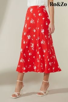 Ro&zo Red Ditsy Print Skirt (U40133) | €32