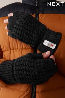 Black Fingerless Thinsulate Gloves (U40171) | KRW17,900