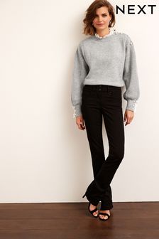 NEW & усовершенствованные Черный - Моделирующие джинсы с легким клешем (U40280) | €51