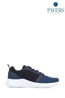 Pavers Wide Fit Lace Up Trainers (U40436) | R686