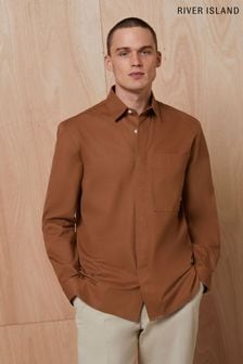Оранжевая верхняя рубашка с длинным рукавом River Island Studio (U40759) | €14