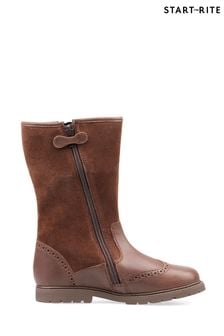 Start-Rite Toasty Brown Leather Cosy Water Resistant Boots (U40775) | 2,246 UAH