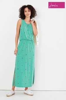 Joules Green Julia Sleeveless Maxi Dress (U40967) | $99