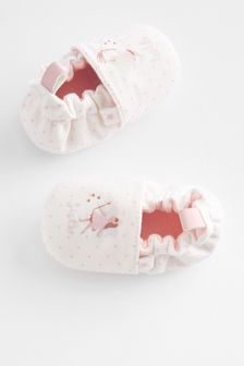 Белый с феей - Детские туфли-слипоны (0-18 мес.) (U41219) | 5 360 тг
