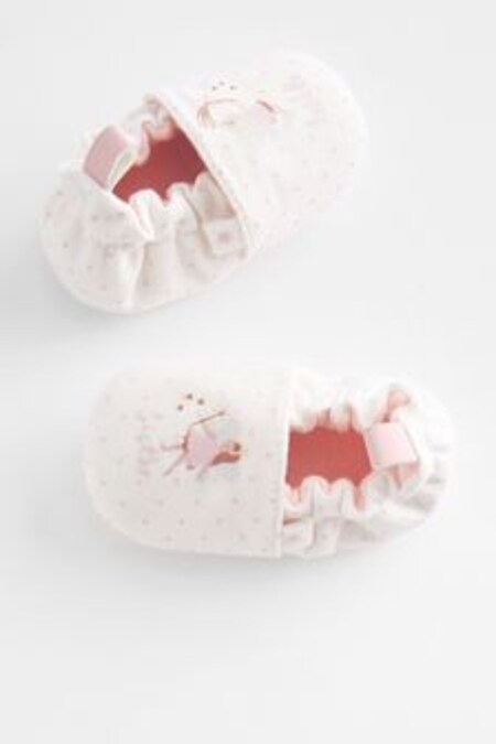 White Fairy Slip-On Baby Shoes (0-18mths) (U41219) | $18