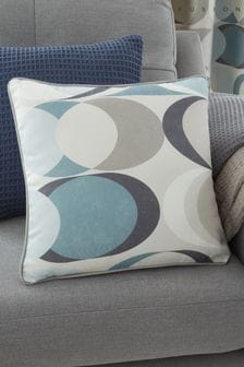 Fusion Blue Sander 100% Cotton Filled Cushion (U41631) | $27