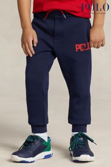Синие спортивные брюки для мальчиков с логотипом Polo Ralph Lauren Polo Player (U42057) | €49 - €56