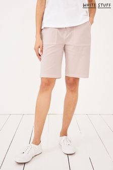 White Stuff Pink Twister Organic Cotton Chino Shorts (U42114) | ₪ 239