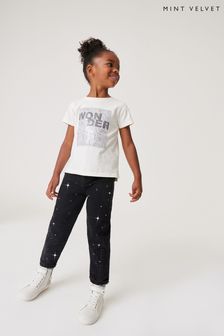 Mint Velvet Black Star Stud Straight Jeans (U42494) | $56 - $63