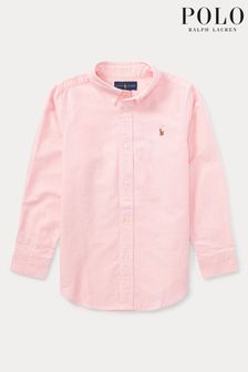 Розовая рубашка для мальчиков с логотипом Polo Ralph Lauren (U42818) | €49 - €51