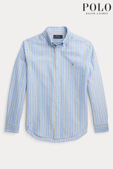 Рубашка в полоску сине-желтого цвета для мальчиков Polo Ralph Lauren (U42837) | €49 - €51