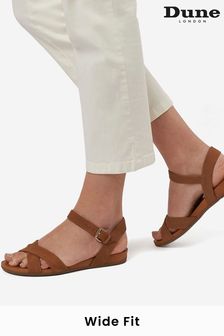 Dune London Brown Wf Landie Cross Strap Comfort Sandals (U43110) | 87 €