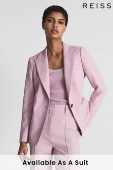 Reiss Pink Aura Single Breasted Blazer (U43135) | $589