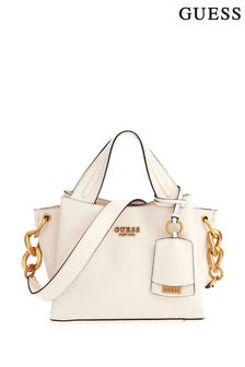 Guess Small Zed Girlfriend Carryall Cream Bag (U43159) | €131