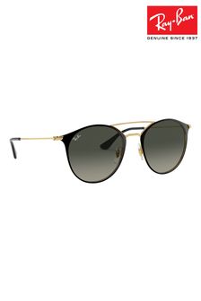 Ray-ban Round Double Bridge Black Sunglasses (U43222) | kr3 170