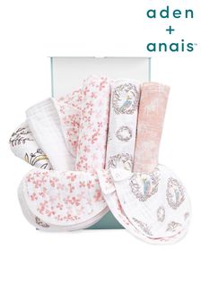 aden + anais Newborn Pink 8 Pack Birdsong Luxury Gift Set (U43462) | SGD 115