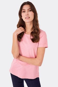 Crew Clothing Pink Mid Cotton Relaxed T-shirt (U43516) | 34 €