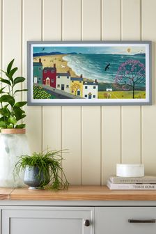 Blue Artist Collection 'Spring is in the air' Seascape By Jo Grundy Framed Art (U43833) | €36