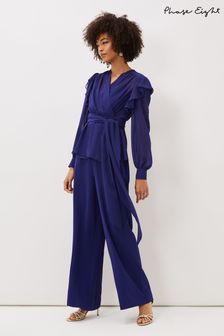 Phase Eight Purple Avril Wide Leg Co-Ord Trousers (U44272) | €108