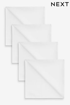 White 4 Pack Baby Muslin Squares (U44601) | OMR4
