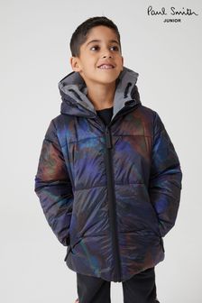 Двустороннее дутое пальто для мальчиков со светоотражающей отделкой Paul Smith (U44619) | €271