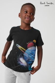 Paul Smith Junior Boys Planet Print T-Shirt (U44663) | 267 QAR
