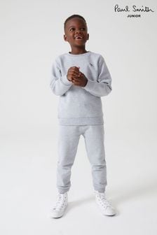 Серый - Детские спортивные брюки с логотипом "зебра" Paul Smith (U44685) | €71