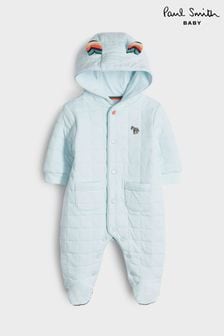 Paul Smith Baby Boys Blue Quilted All-in-One (U44687) | CA$217