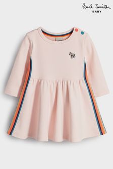 粉色 - Paul Smith女嬰裝「藝術家條紋」特色羅馬布連身裙 (U44713) | NT$2,800