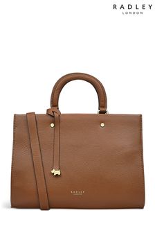 Radley London Brown Hill House Leather Grab Bag (U44797) | SGD 443