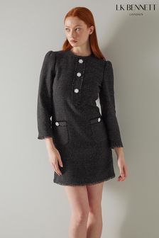 Lk Bennett Chelsea Black Sparkle Tweed Dress (U44891) | 482 €