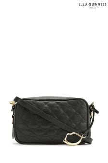 Черная стеганая сумка с губами Lulu Guinness Ashley (U45357) | €106