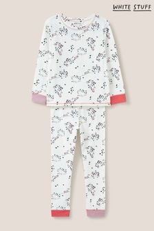 White Stuff Pink Bunny Printed Pyjamas Set (U45818) | ₪ 133