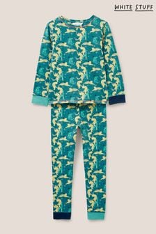 White Stuff Green Tiger Printed Pyjama Set (U45890) | 79 SAR