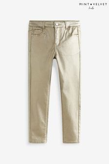 Mint Velvet Gold High Waisted Skinny Jeans (U46150) | 11.50 BD - 13 BD