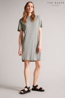 Ted Baker Julina White T-Shirt Dress With Shoulder Detail (U46164) | €46
