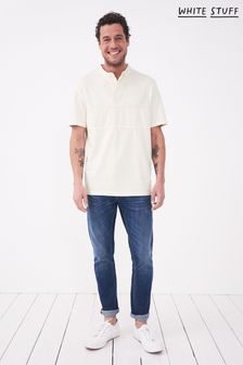 חולצת רוגבי קצרה של White Stuff דגם Hollington בבז' (U46401) | ‏202 ₪