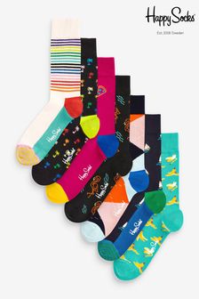 Happy Socks大地色7日用襪禮盒7對裝 (U46682) | NT$2,560