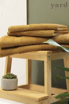 The Linen Yard Ochre Yellow 4 Piece Loft Cotton Towel Bale (U46813) | €58