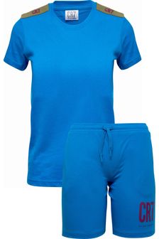 CR7 Boy's Blue Short Sleeve Pyjama Set (U47262) | 43 €