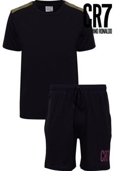 CR7 Mens Black Short Sleeve Pyjama Set (U47274) | 28 €