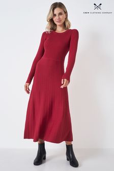 Crew Clothing Company Red Wine Nylon  A-Line Dress (U47866) | €60