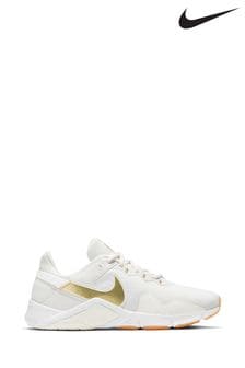 Biały/złoty - Buty sportowe Nike Legend Essential 2 (U48474) | 380 zł